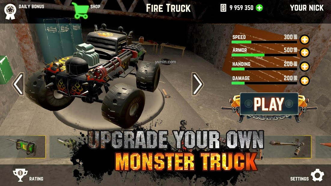 【图】Monster Trucks Fighting 3D – Derby Destruction(截图1)