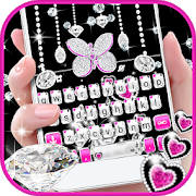 Diamond Butterfly Hearts 主题键盘 Diamond Butterfly Hearts 主题键盘