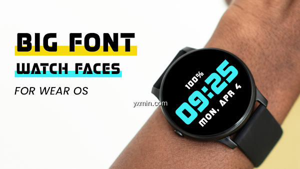 【图】Big Font Watchface for Wear OS(截图1)