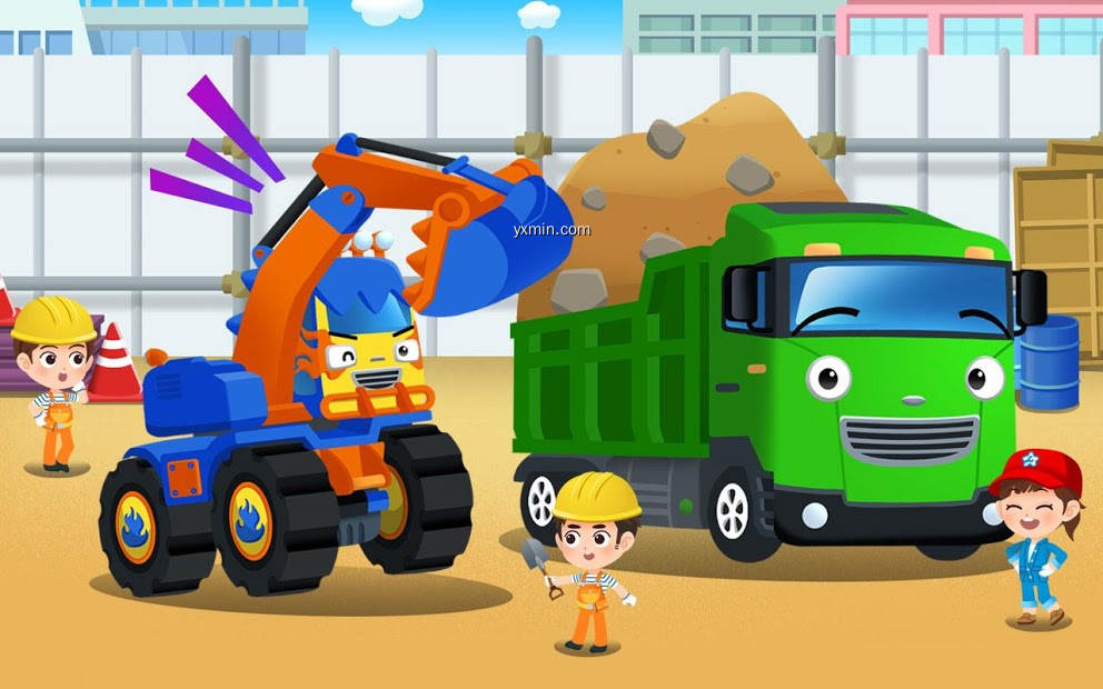 【图】Tayo Monster Poco – Excavator Car Game(截图1)