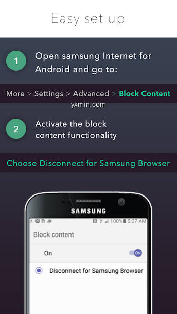 【图】Disconnect for Samsung Internet Browser(截图2)