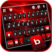 Red Flash 3D Keyboard Background