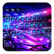Neon Racing Sports Car Keyboard Neon Racing Sports Car Keyboard