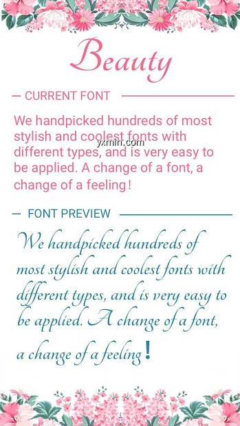 【图】Beauty Font for FlipFont(截图1)