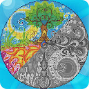 Sandbox Mandala Coloring Book Color By Number page Sandbox Mandala Coloring Book Color By Number page