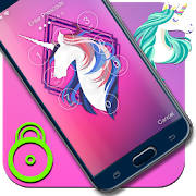 Purple Unicorn Pink Screen Lock
