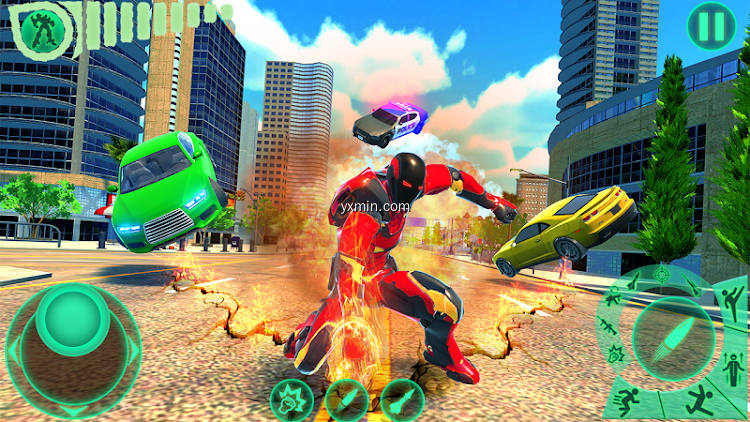 【图】Transform Robot Flying Hero: Fire Hero Robot Games(截图1)