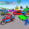 Crazy Superhero Car Stunt Race Crazy Superhero Car Stunt Race