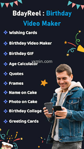 【图】BdayReel: Birthday Video Maker(截图1)