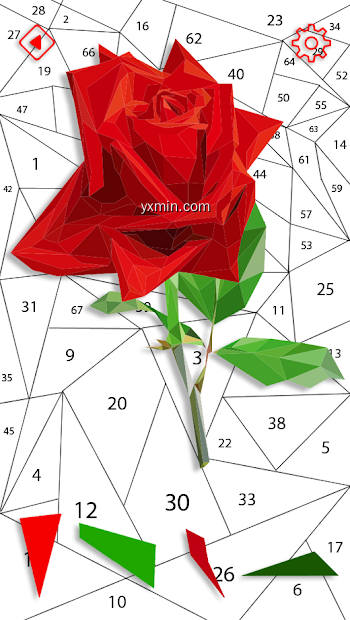 【图】Flower Puzzle Polyart Number(截图 0)