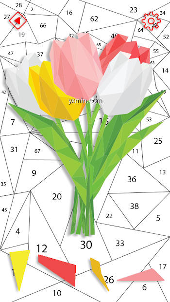 【图】Flower Puzzle Polyart Number(截图 1)