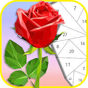 Flower Puzzle Polyart Number Flower Puzzle Polyart Number