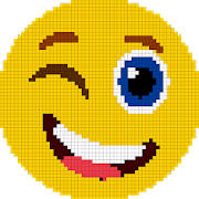 Emoji Pixel Art Coloring Book