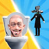 Merge Toilet: Battle Master