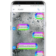 SMS Go Water Bubbles Theme with Rainbow Colors