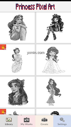 【图】Princess Pixel Art – Color By Number(截图1)
