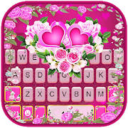 Pink Rose Flower 主题键盘