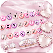 Pink Pearl Luxury Heart 主题键盘 Pink Pearl Luxury Heart 主题键盘