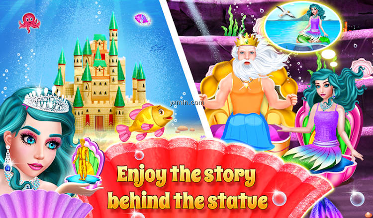 【图】Mermaid & Prince Rescue Love Crush Story Game(截图1)