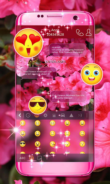 【图】粉色花朵键盘(截图2)
