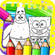Coloring sponge and Cartoons