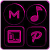 Black and Pink Icon Pack