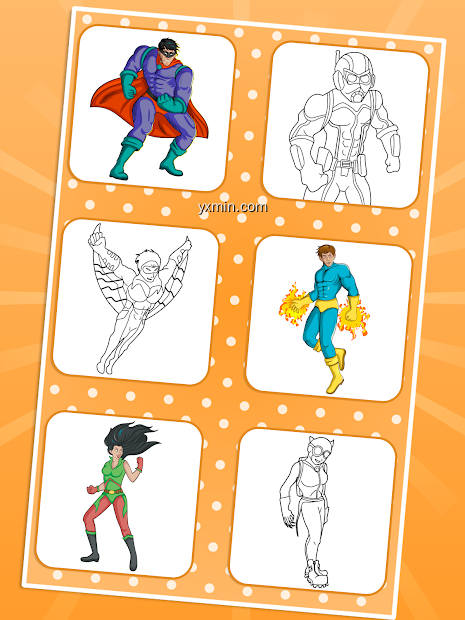 【图】Superhero Coloring Pages(截图2)