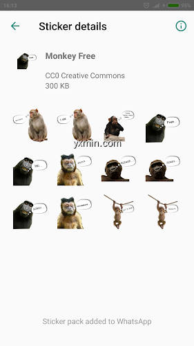 【图】WAStickerApp – Stiker Lucu Monyet for Whatsapp(截图 1)