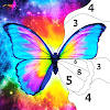 Butterfly Paint by Number Game
