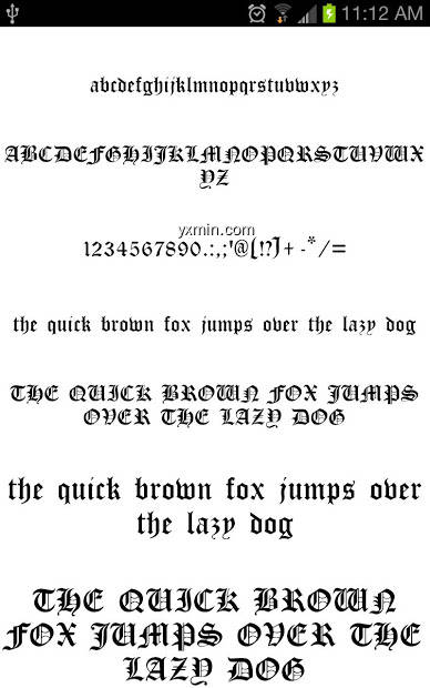 【图】Old English Fonts for FlipFont(截图2)