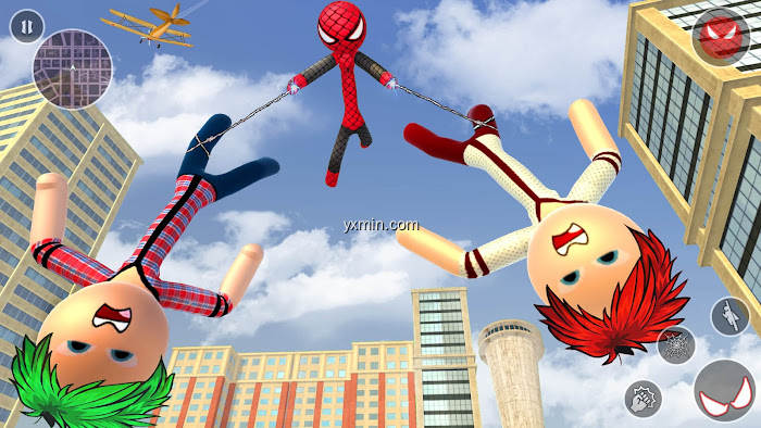 【图】Spider stickman rope hero: War(截图1)