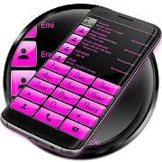 Dialer Gloss Pink Theme