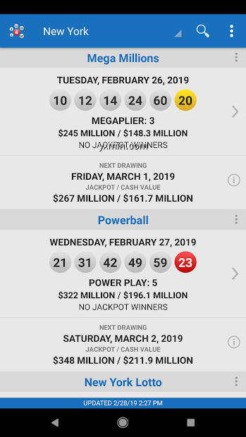 【图】Lotto Results – Lottery in US(截图2)