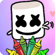 Marshmello着色页