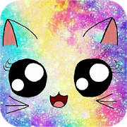 Galaxy Cute Kitty Sparkle Theme