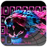 Neon Pink Blue Leopard 主题键盘 Neon Pink Blue Leopard 主题键盘