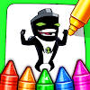 Ben Alien 10 coloring heroes
