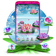 Blue Ocean Lotus Launcher Theme