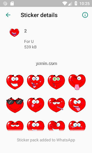 【图】Hearts Stickers for WhatsApp 💝 “WAStickerApps” 💙(截图1)