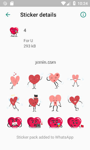 【图】Hearts Stickers for WhatsApp 💝 “WAStickerApps” 💙(截图2)