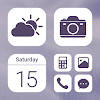 Wow Violet Theme – Icon Pack