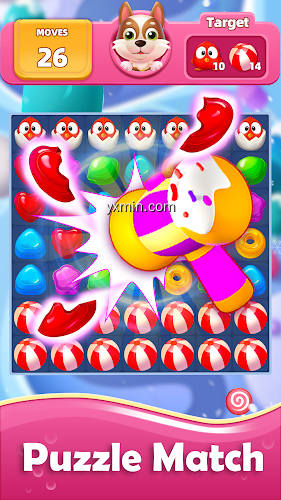【图】Candy Sweet Dog Puzzle Match 3(截图 1)