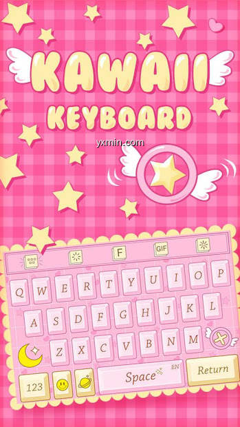 【图】Pink Kawaii Keyboard Theme(截图1)