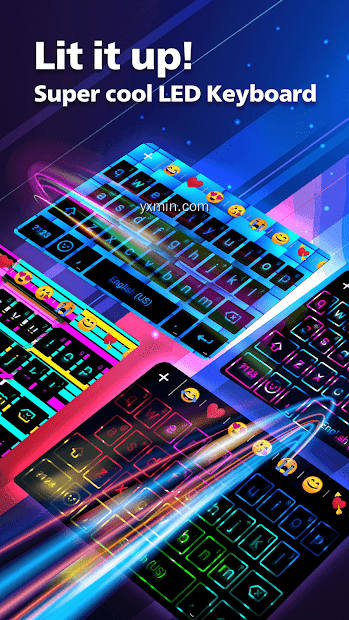 【图】LED NEON Keyboard – Colorful, lighting, RGB, emoji(截图1)