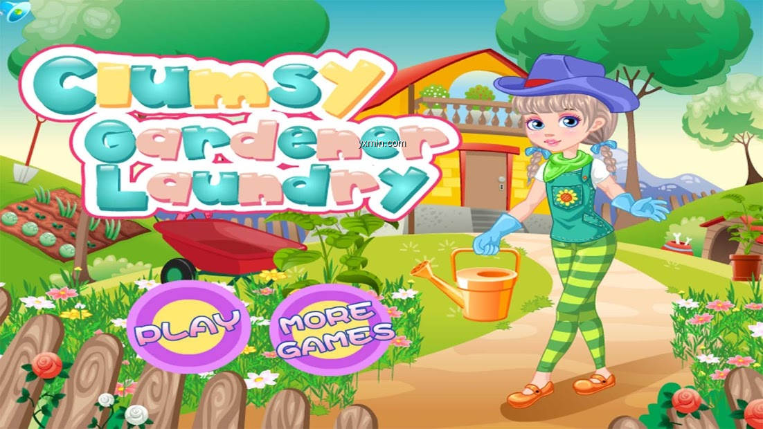 【图】Clumsy gardener laundry  : Games For Girls(截图1)